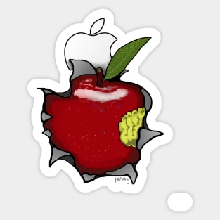 Real Apple Sticker